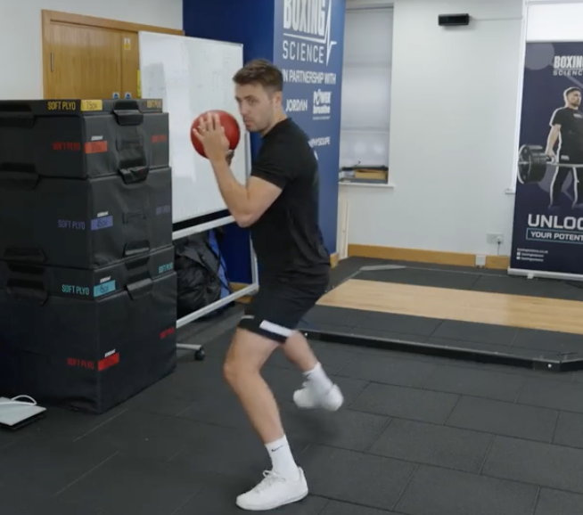 Med Ball Punch Throw Double Step Back Boxing Science