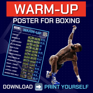 BOXING SCIENCE WARM-UP POSTER